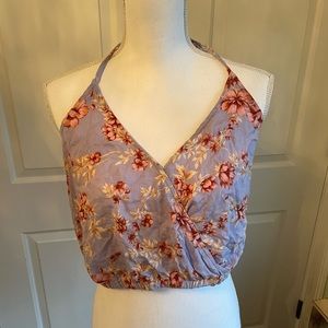American Eagle Cropped Halter Top